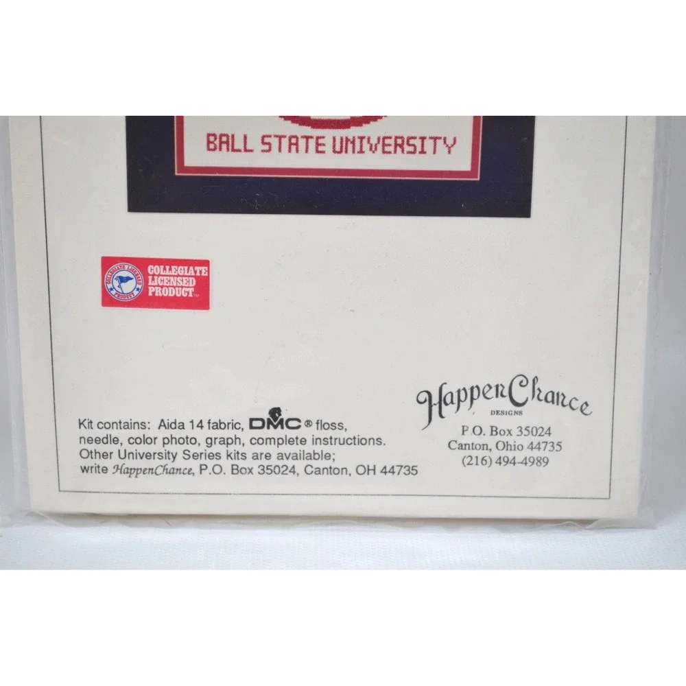 Happer Chance University Series Counted Cross Stitch Ball‎ State University